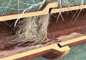 Wurzeleinwuchs in Kanalleitung - Gottwald Umweltservice